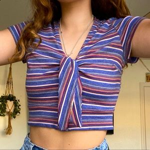 Striped Crop Top